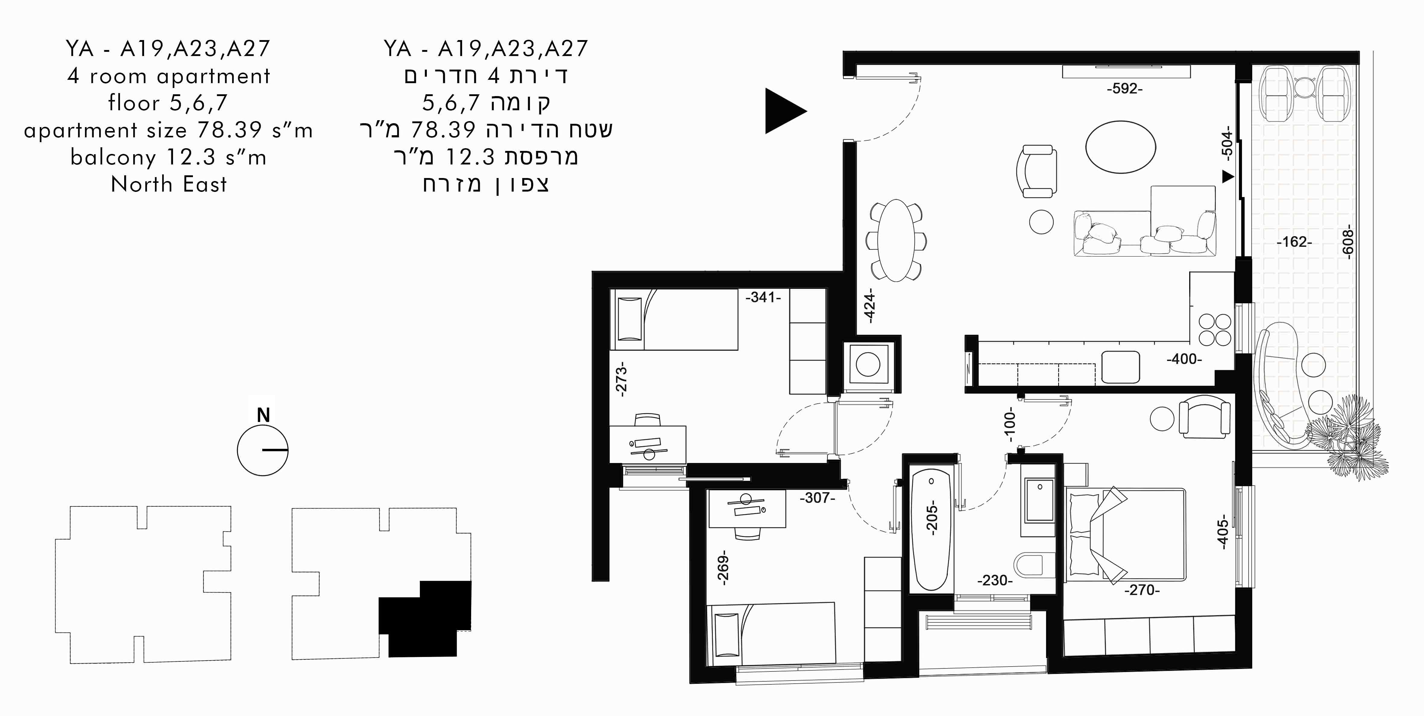 תכנית דירה 2728